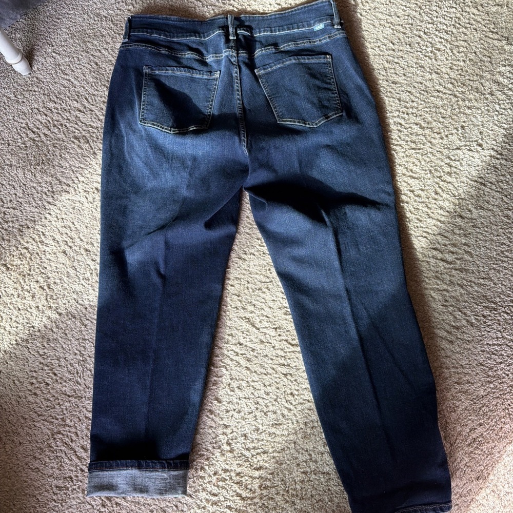 JAG Dark Blue Carter High Rise Girlfriend Jeans Pants Zip 5 Pocket 18W EUC! - Picture 9 of 9